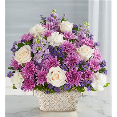Loving Remembrance&trade; Lavender And White One Sided